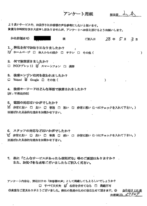 東広島市・30代女性/匿名希望様